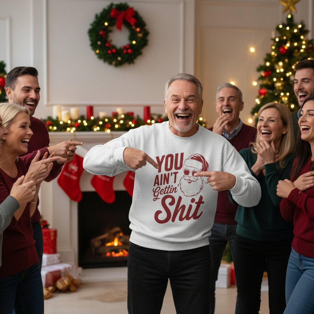 Sassy Santa Christmas Holiday Sweatshirt