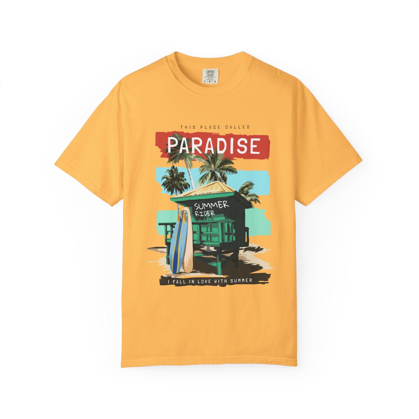 This Place Called Paradise Summer Shirt, Relaxed Beach Vibe, Perfect for Summer Events, Gift for Beach Lovers, Casual Wear, Vacation Apparel
