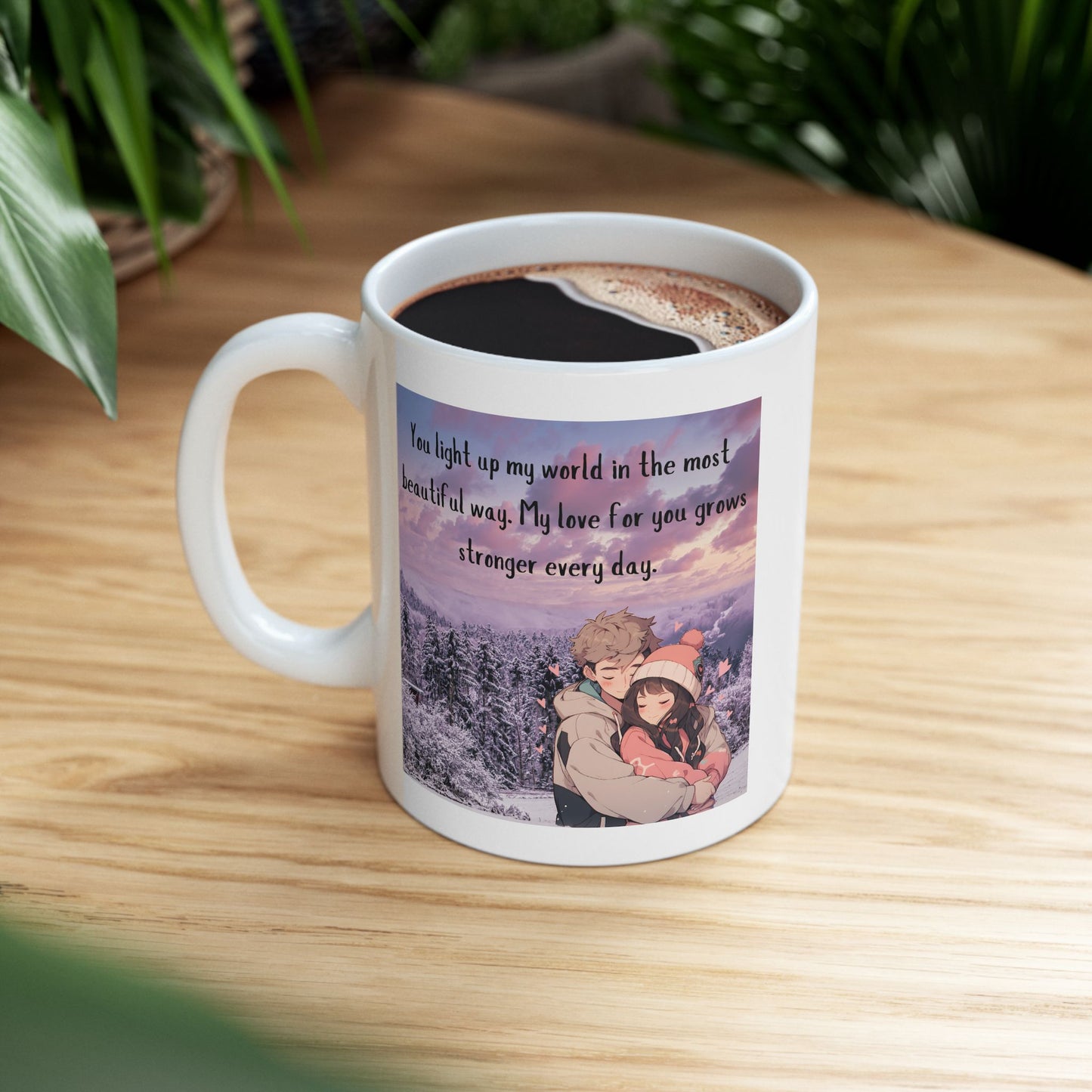 You Light Up My World - Cozy Winter Love Mug (11oz)