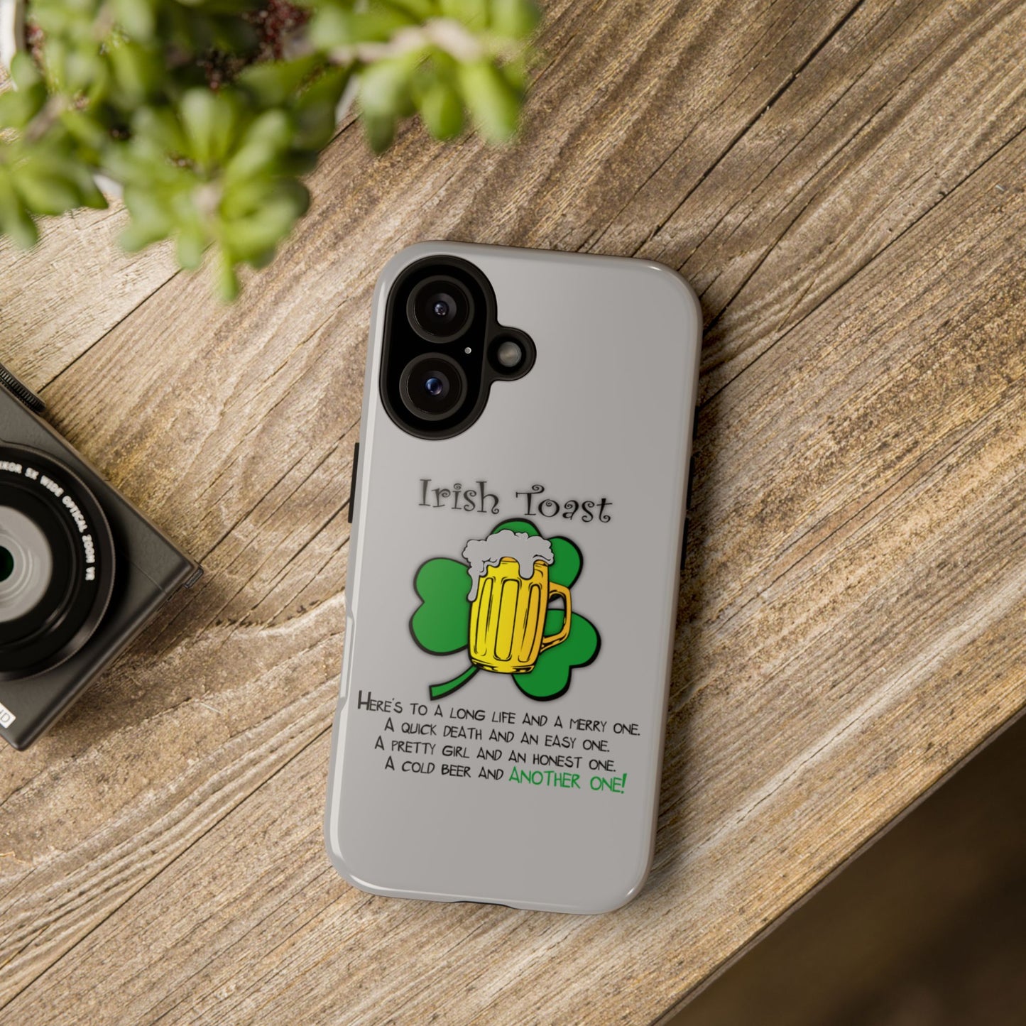 Irish Toast Beer Mug Phone Case - Tough, Fun, St. Patrick's Day Gift