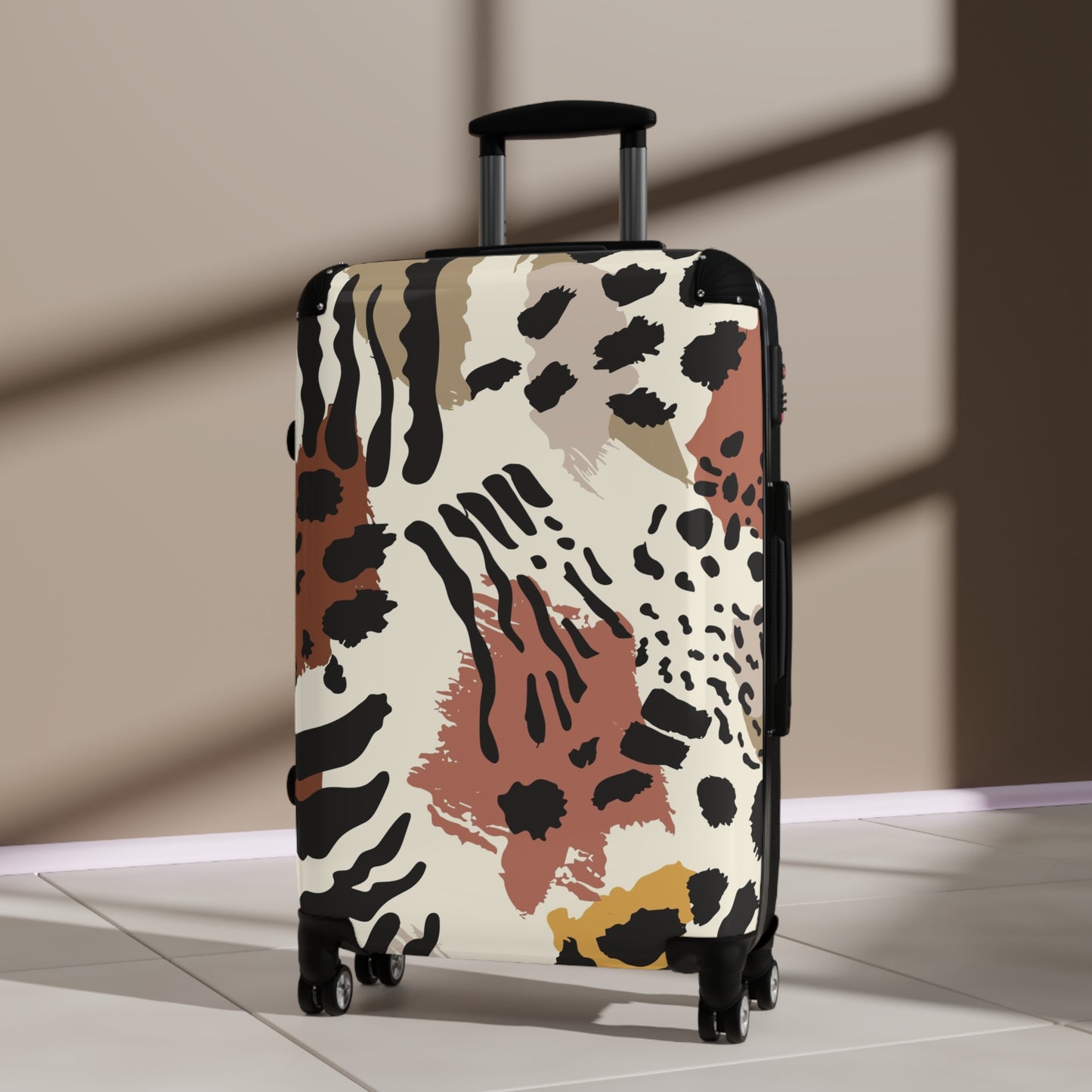 Trendy Animal Print Suitcase - Stylish Travel Luggage for Adventurers