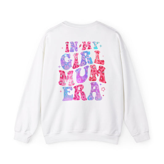 'In My Girl Mum Era' Cute Crewneck Sweatshirt Perfect for Mother's Day