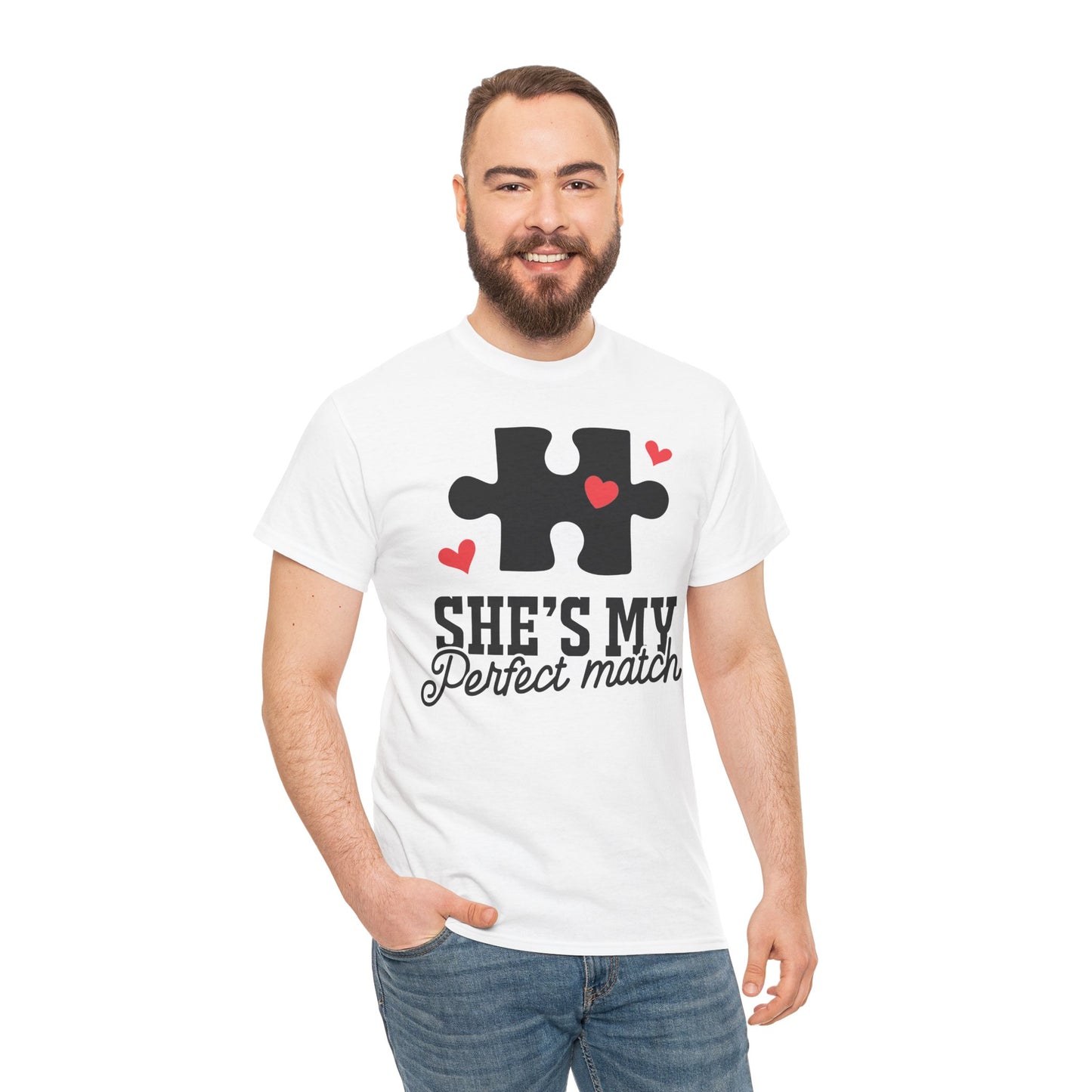 She's My Perfect Match Matching Valentines Day Shirt