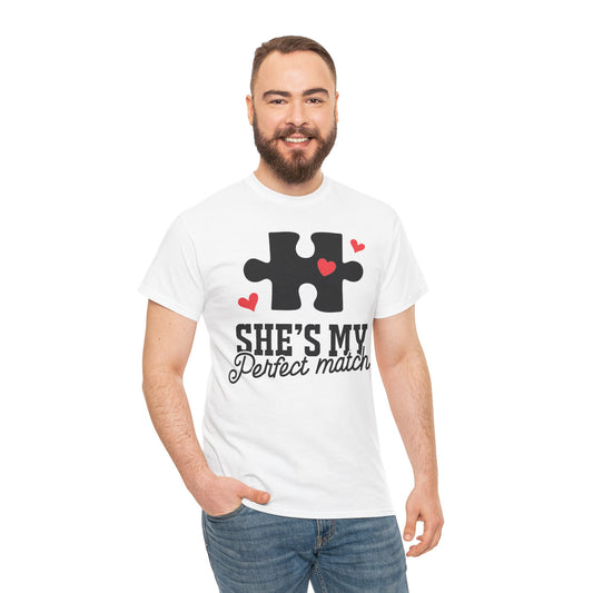 She's My Perfect Match Matching Valentines Day Shirt