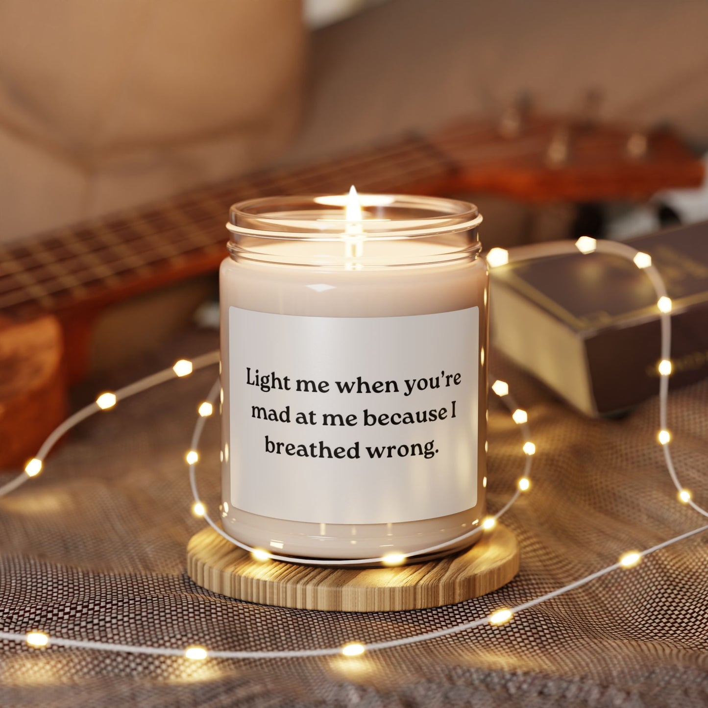 For When I Breathed Wrong Scented Soy Candle, 9oz