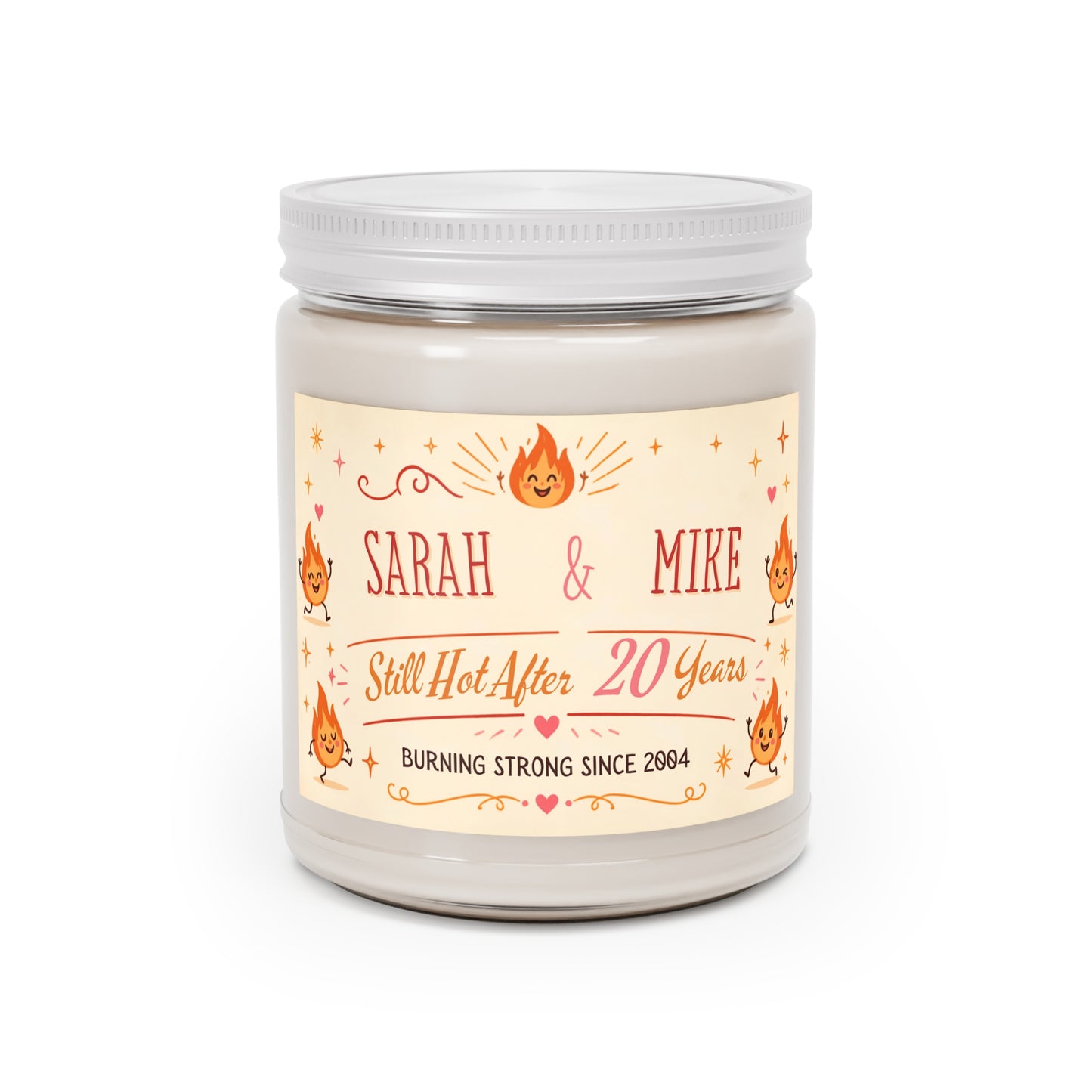 Personalized Anniversary Scented Candle – “Still Hot After [X] Years” Custom Couples Gift