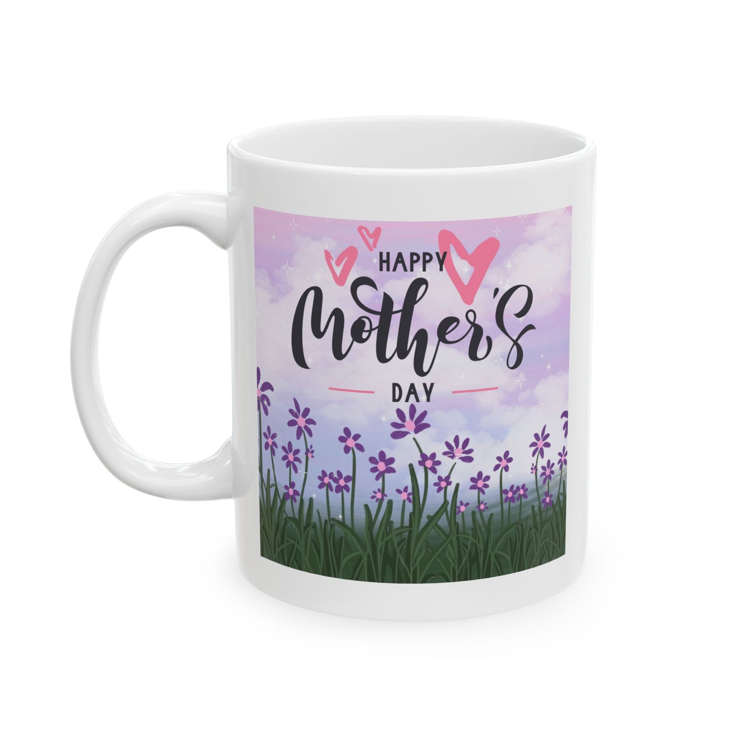 Whimsical Floral Ceramic Mug - Perfect Gift for Mom on Mother's Day