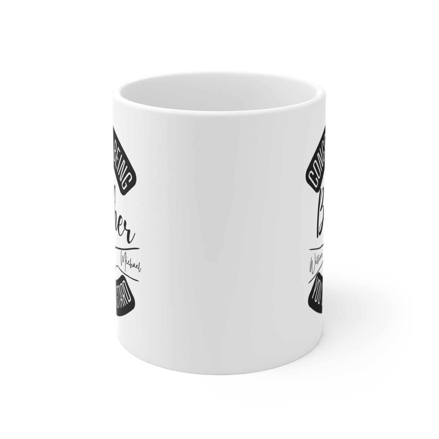 Personalized Brother Mug – "Congrats on Being My Brother, You Lucky Bastard" 11oz Gift