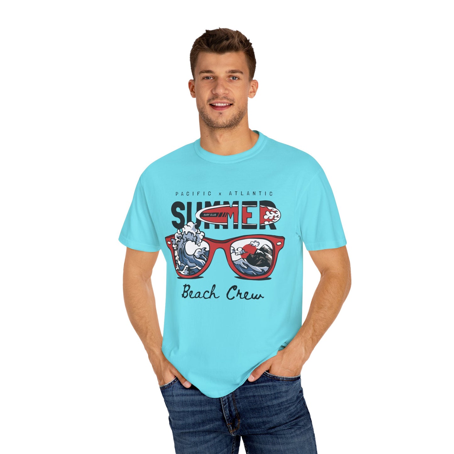 Summer Beach Crew T-Shirt | Graphic Tee, Beachwear, Vacation Shirt, Summer Gift, Unisex Apparel