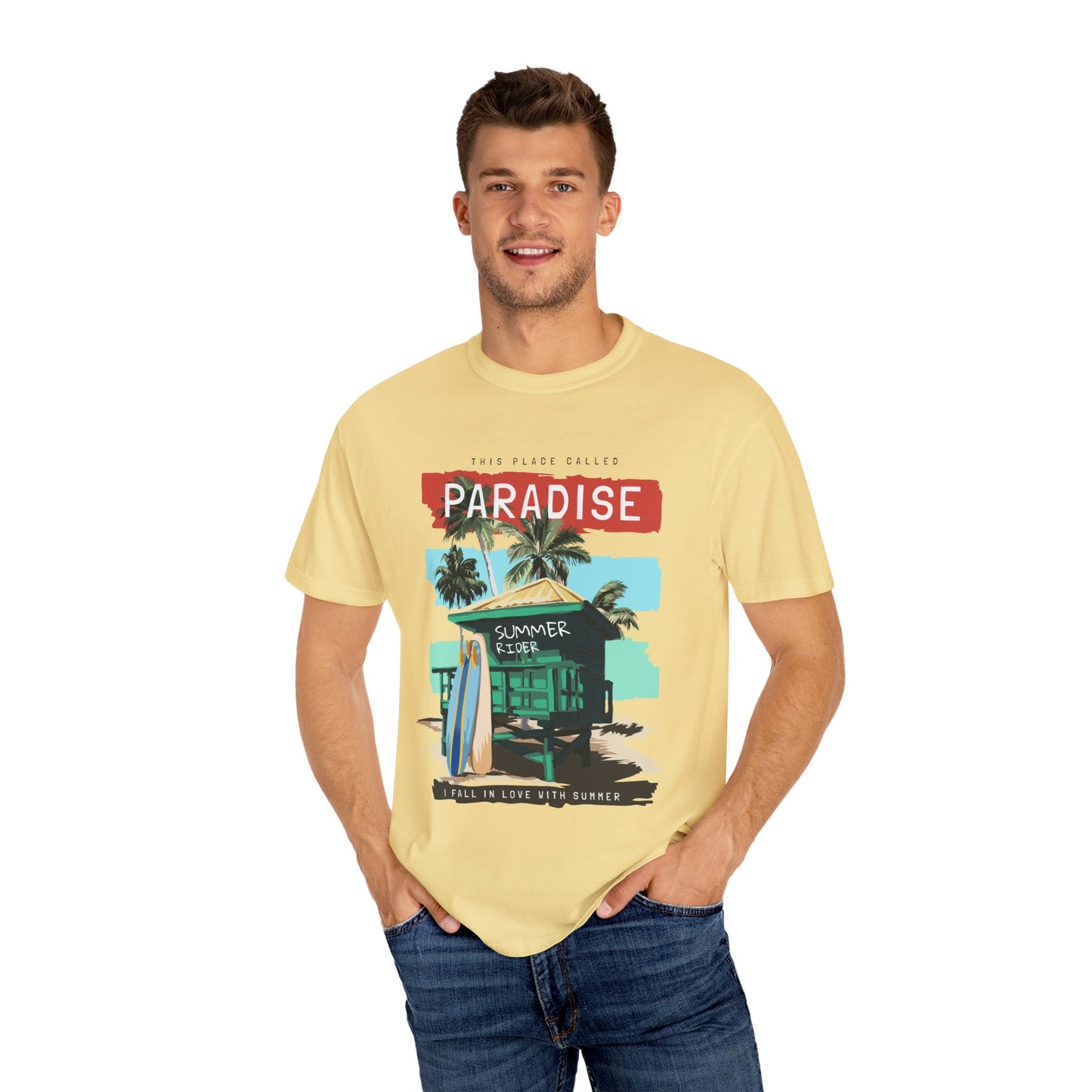 This Place Called Paradise Summer Shirt, Relaxed Beach Vibe, Perfect for Summer Events, Gift for Beach Lovers, Casual Wear, Vacation Apparel