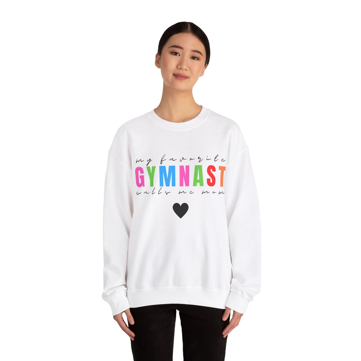 My Favorite Gymnast Calls Me Mom Crewneck Sweatshirt