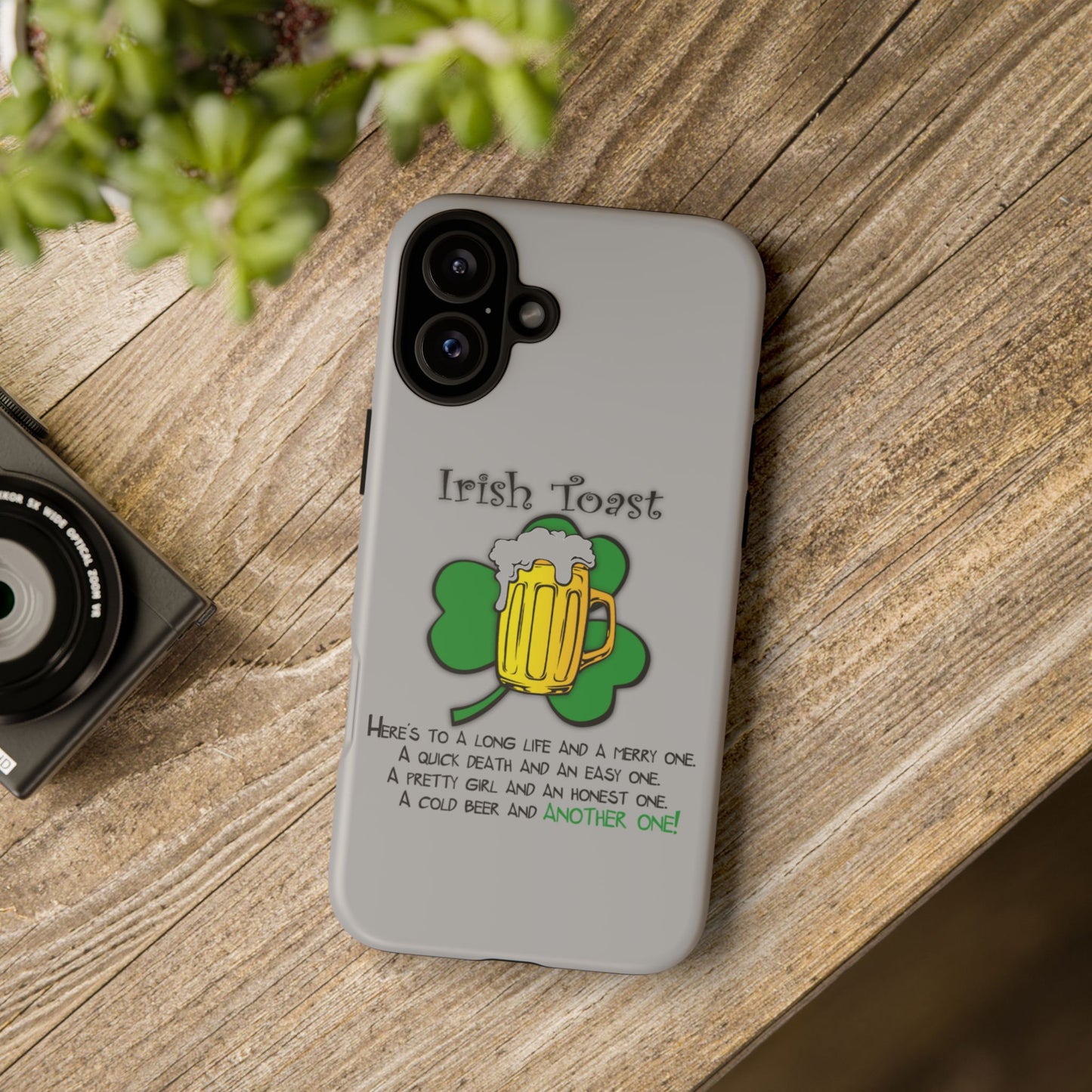 Irish Toast Beer Mug Phone Case - Tough, Fun, St. Patrick's Day Gift