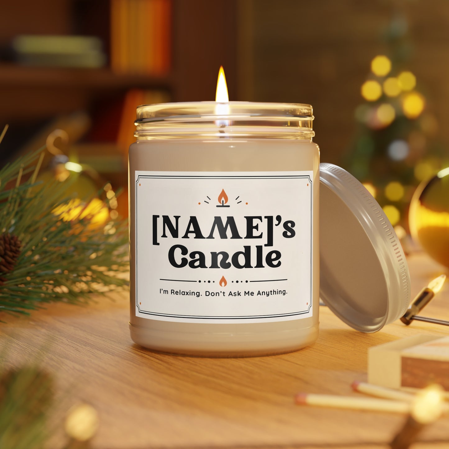 Personalized “[NAME]’s Candle” – Funny Scented Candle, Relaxation Gift