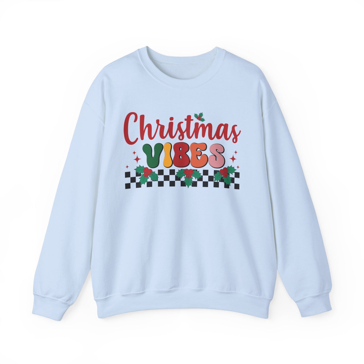 Christmas Vibes Holiday Crewneck Sweatshirt