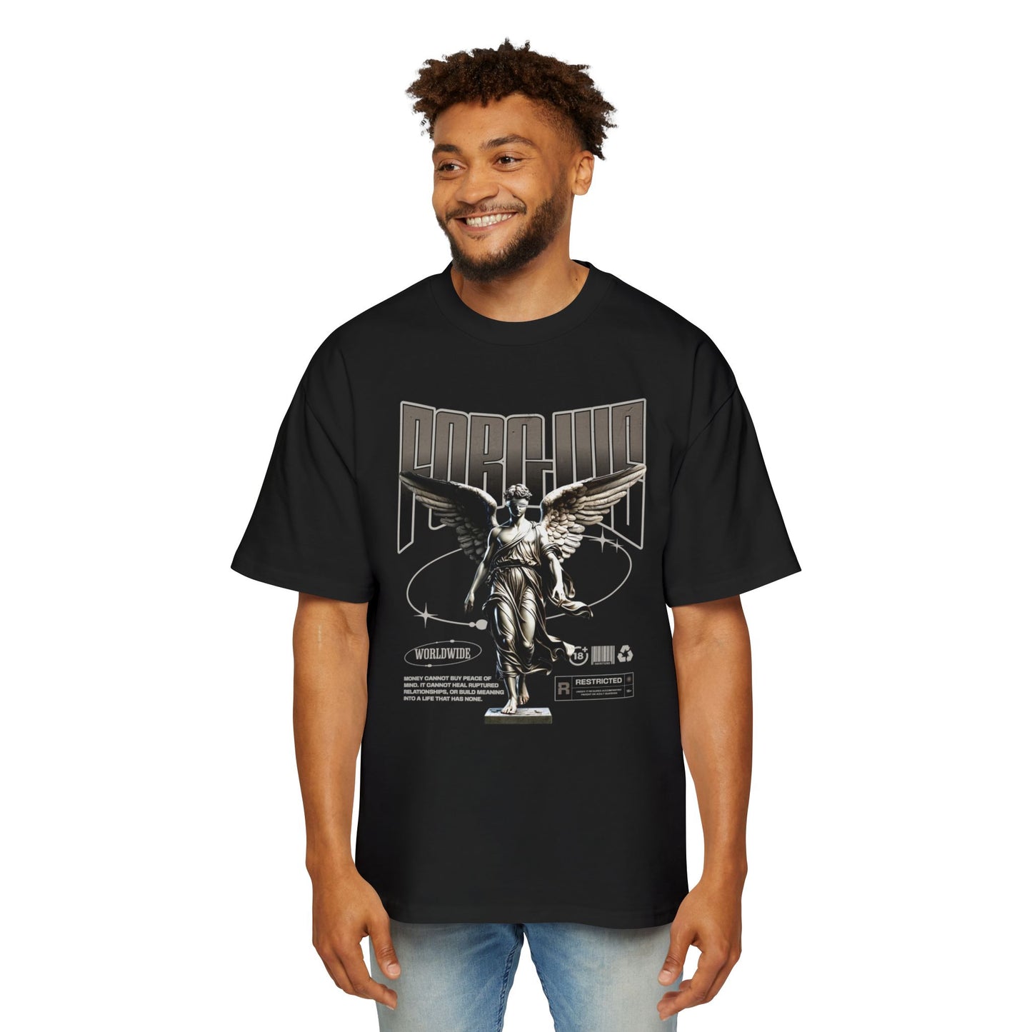 Forgive Graphic Men's Heavy Oversized Tee