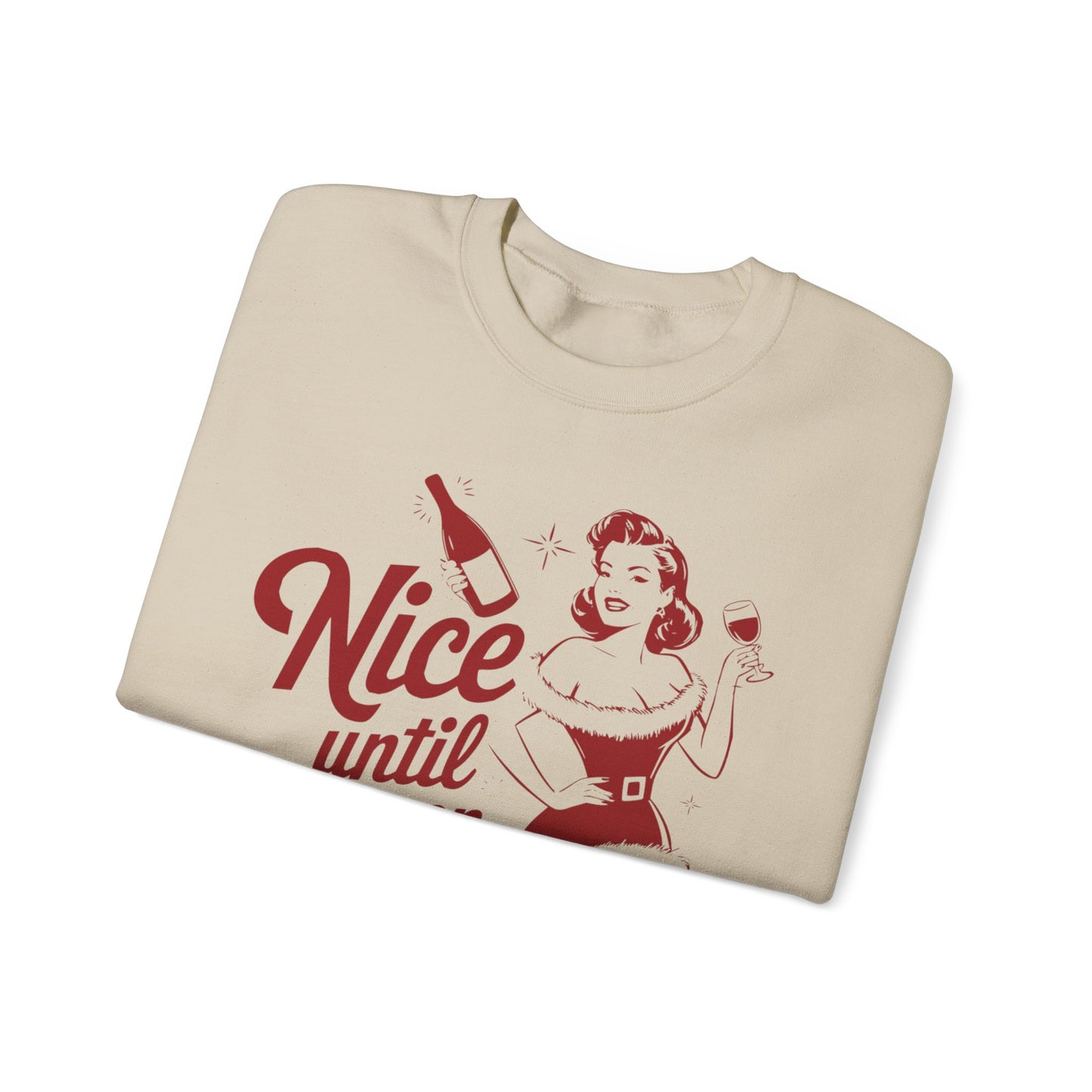 Nice Until Proven Naughty Unisex Heavy Blend™ Crewneck Sweatshirt