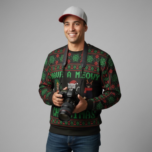 Have A Meowy Christmas Ugly Christmas Sweatshirt