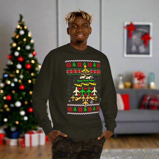 Aviation Christmas Tree Sweatshirt