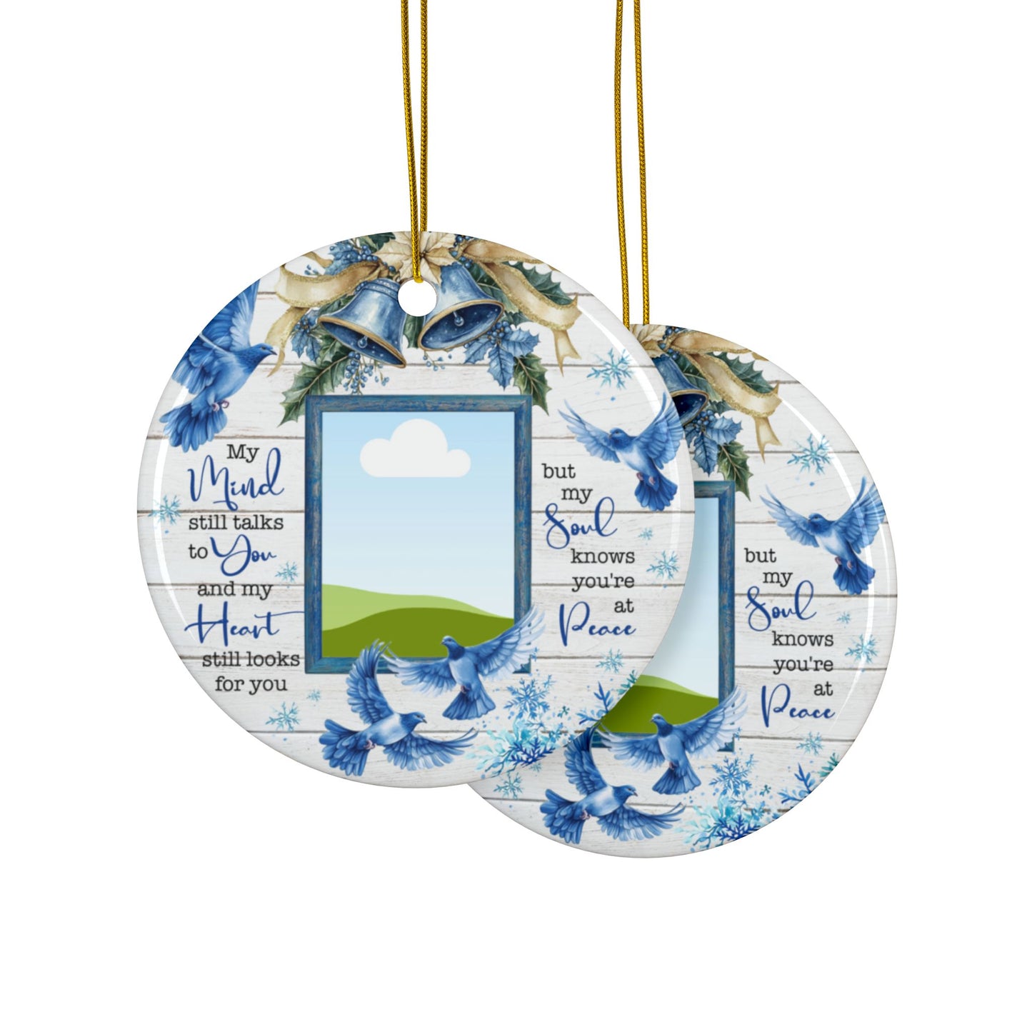 Mind, Heart and Soul Memorial Ornament