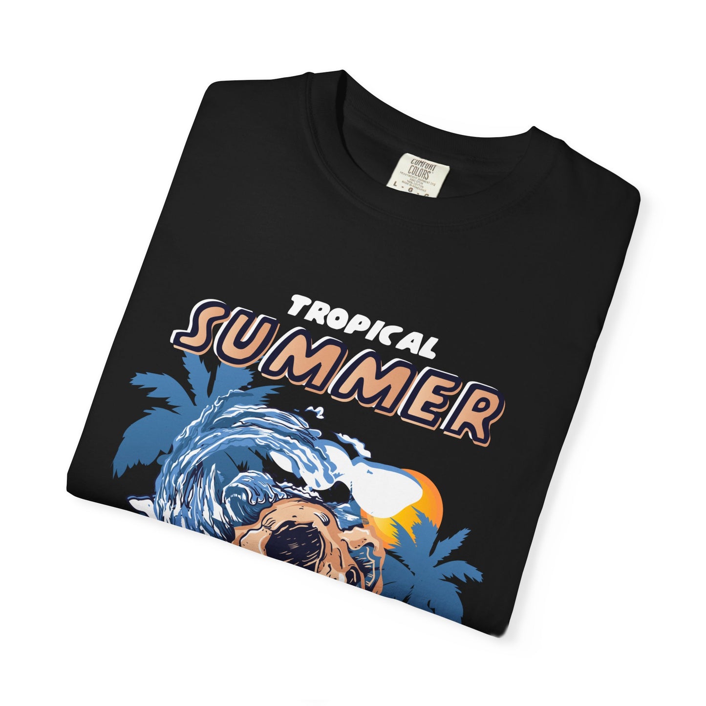 Tropical Summer T-Shirt, Unisex Beach Tee, Skull Graphic Shirt, Vacation Apparel, Summer Celebration Wear, Let’s Get Weird