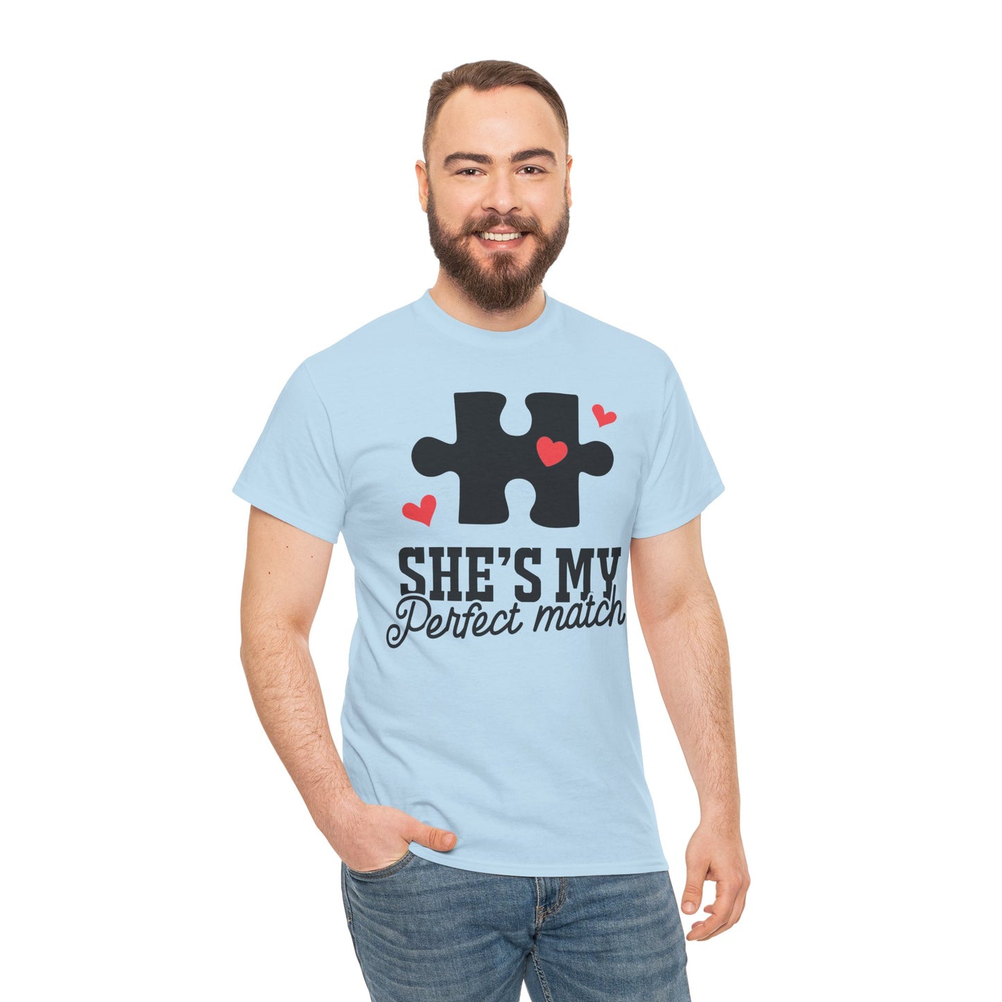 She's My Perfect Match Matching Valentines Day Shirt