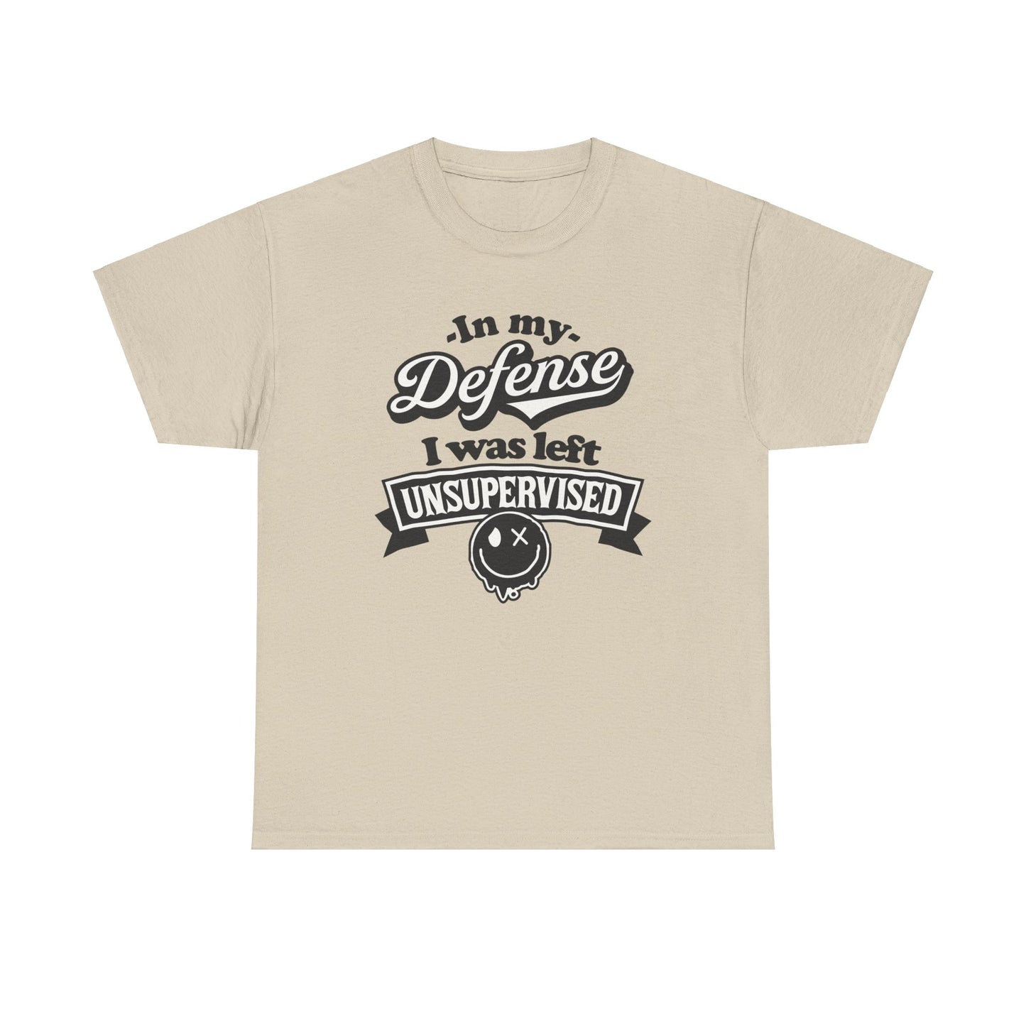 In My Defense Sarcastic Heavy Cotton Tee