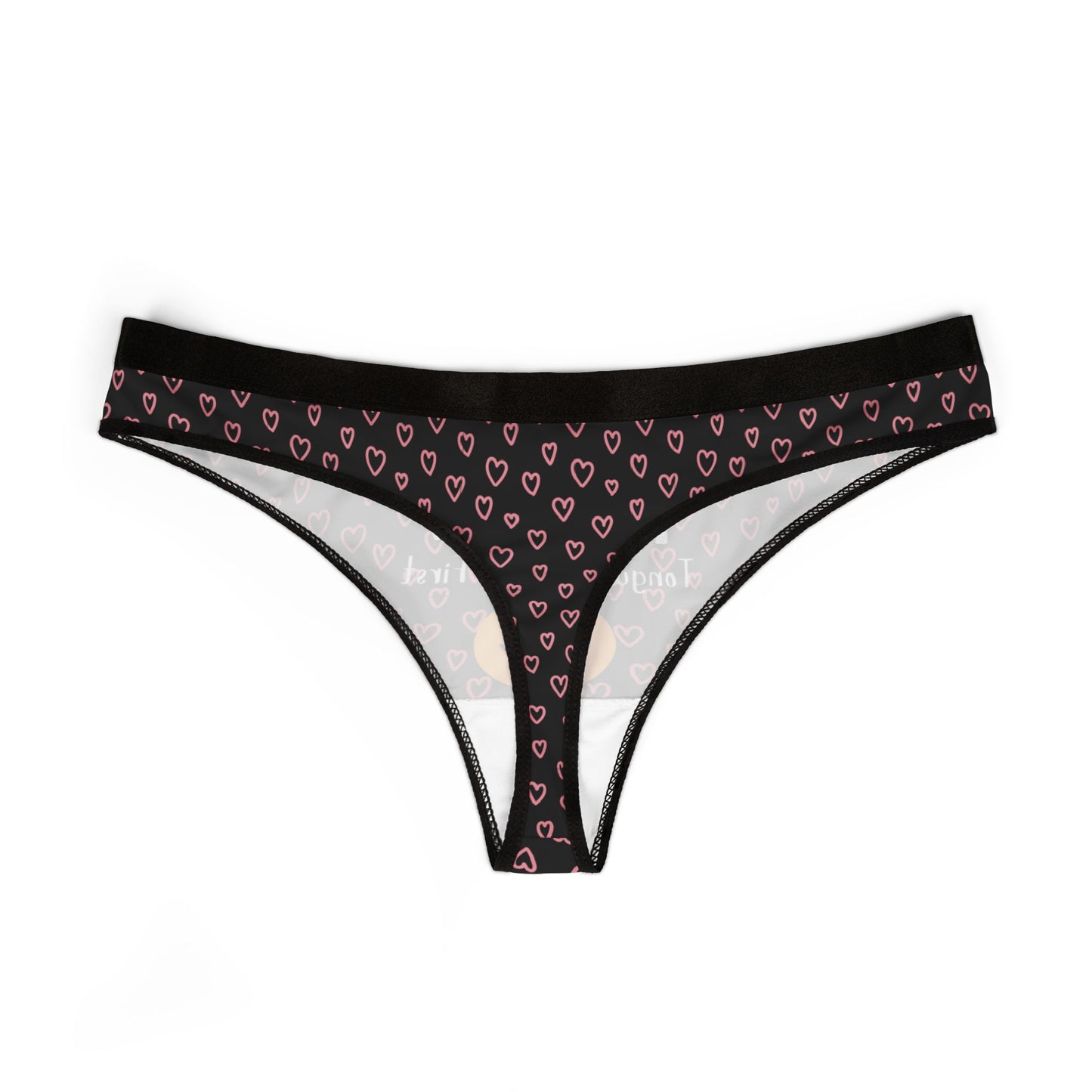 T.G.I.F (Tongue Goes In First): Taste the Love Women's Thong Underwear, Gift for her, Valentines Day Gift