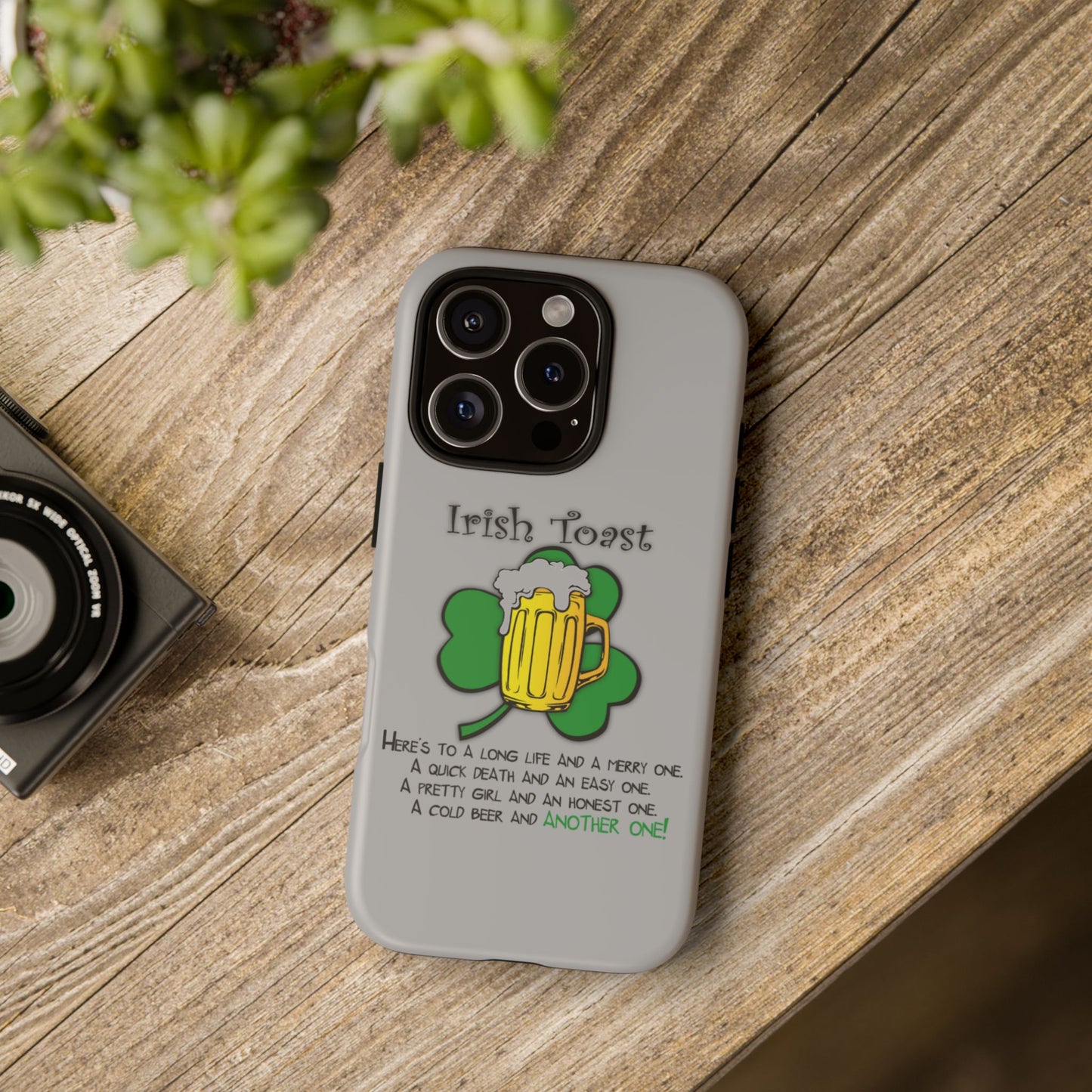 Irish Toast Beer Mug Phone Case - Tough, Fun, St. Patrick's Day Gift