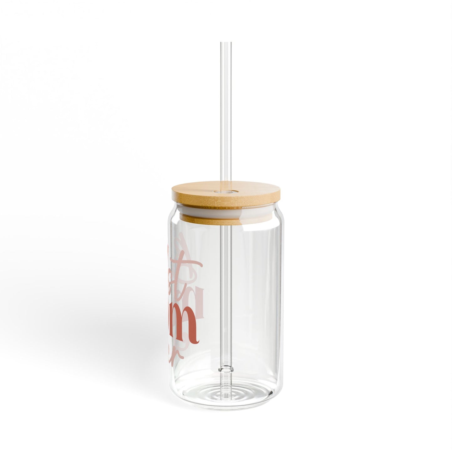 Best Mom Ever Sipper Glass – 16oz Reusable Drink Container