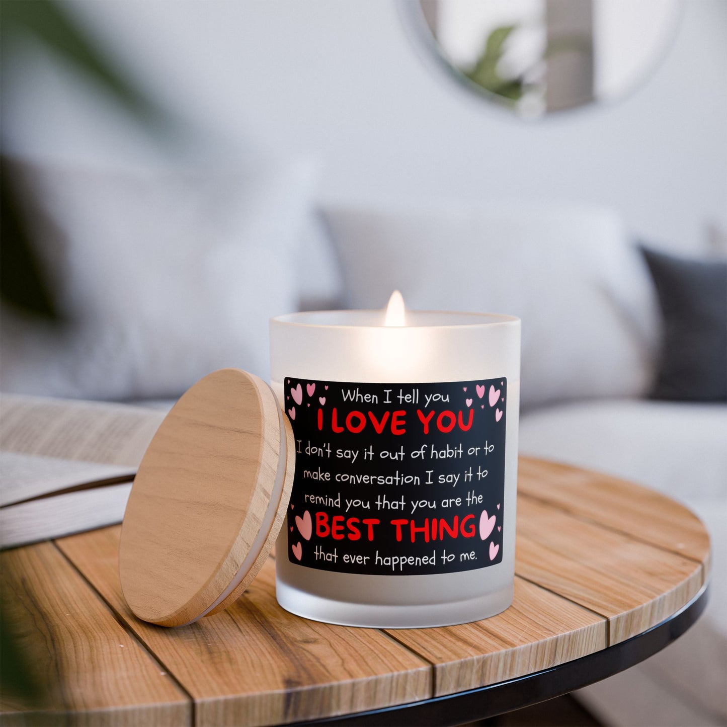 You Are The Best Thing - Frosted Glass Candle, 11oz