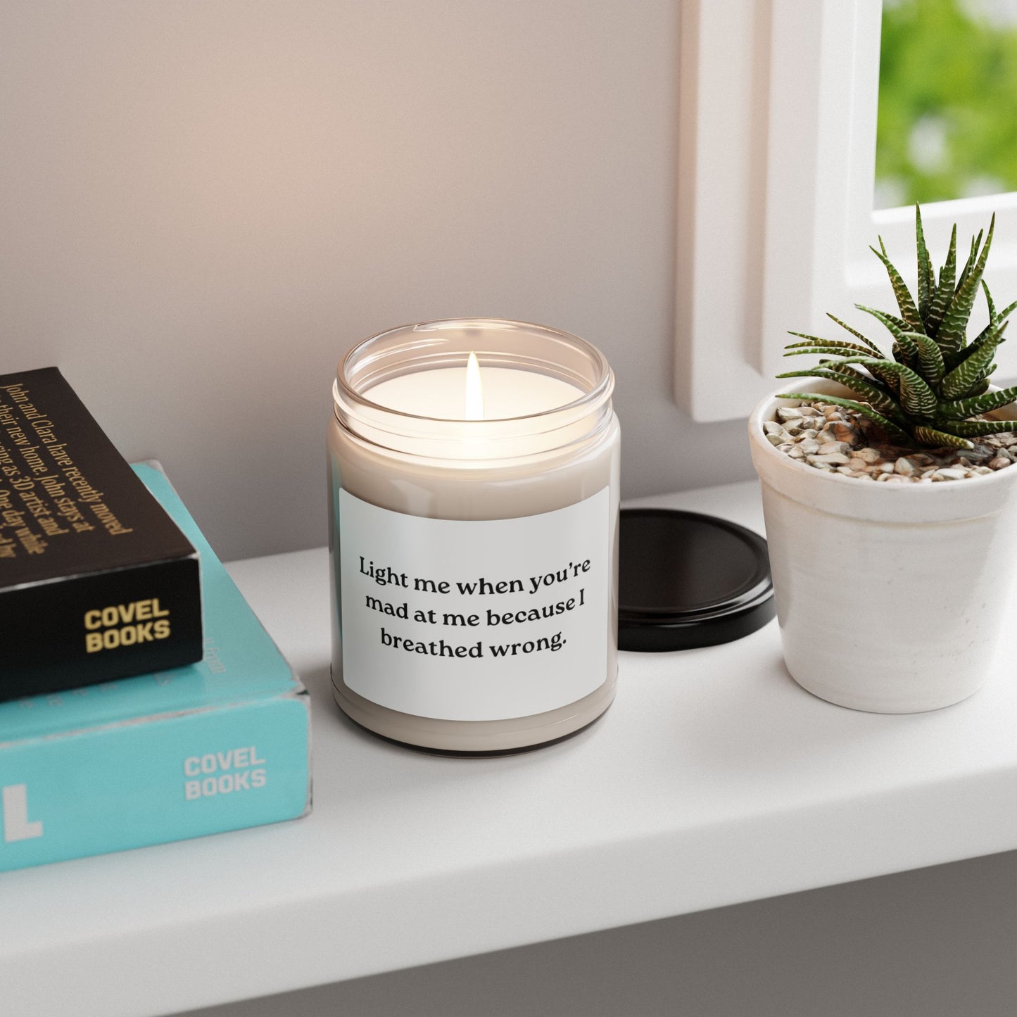 For When I Breathed Wrong Scented Soy Candle, 9oz