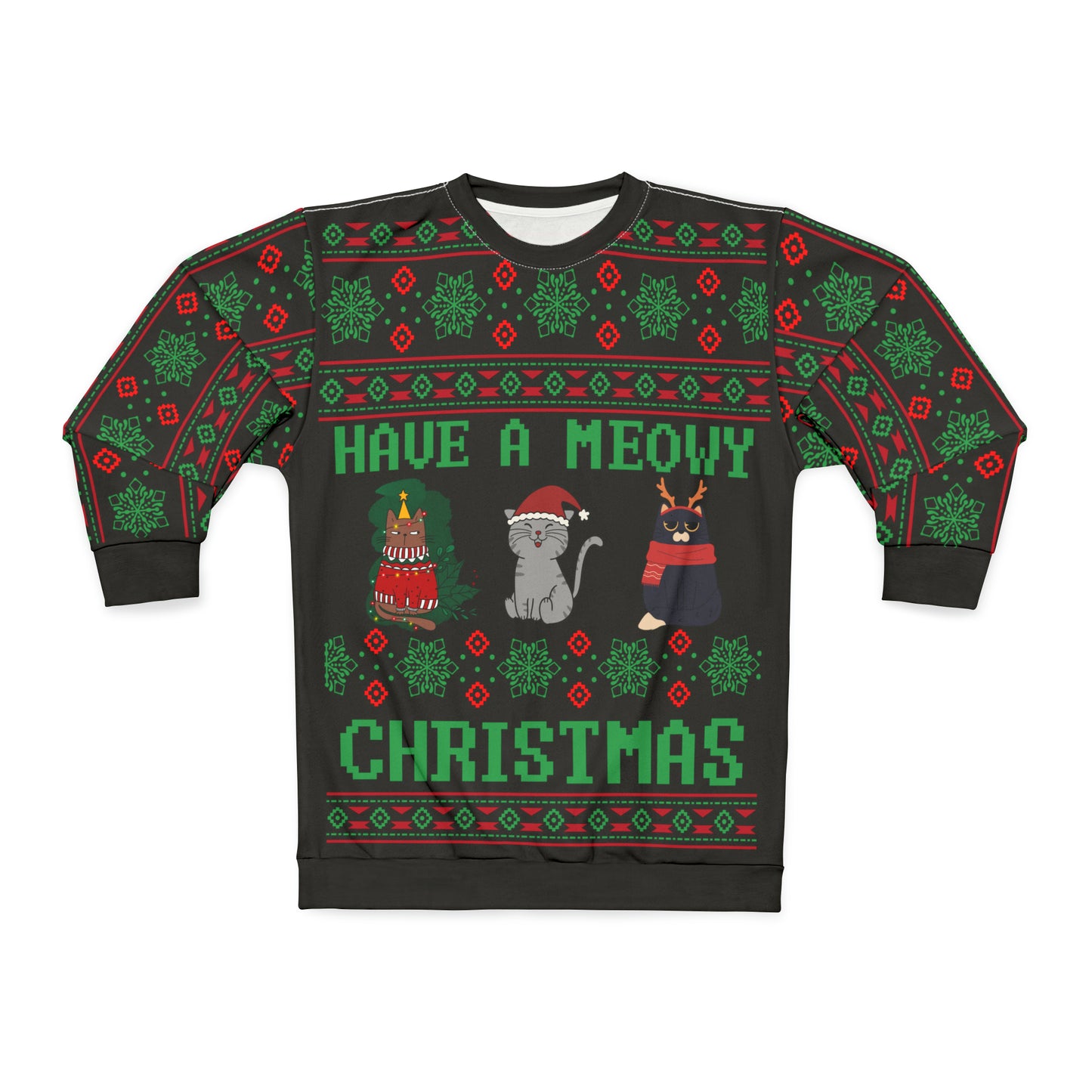 Have A Meowy Christmas Ugly Christmas Sweatshirt