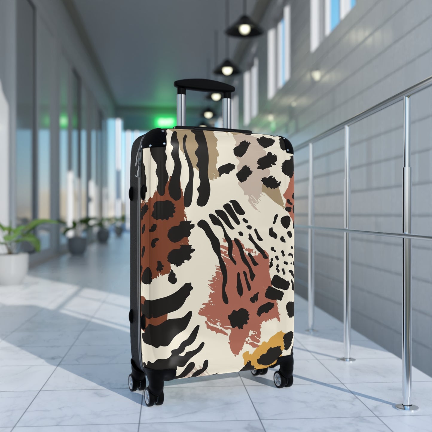Trendy Animal Print Suitcase - Stylish Travel Luggage for Adventurers