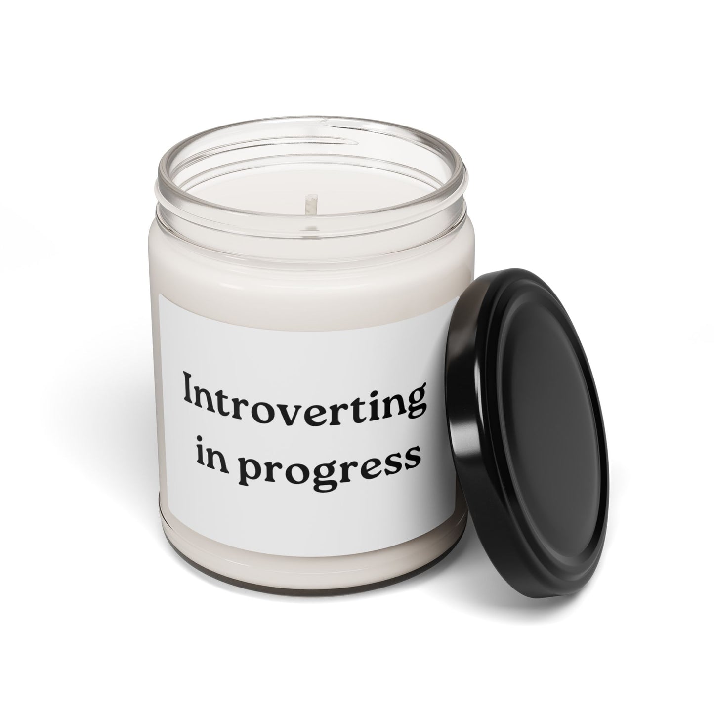 Introverting In Progress Scented Soy Candle, 9oz