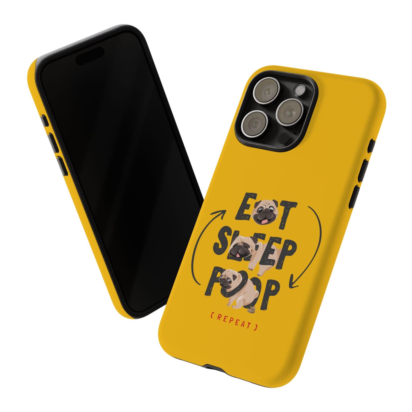 Pugtastic Routine Eat Sleep Poop Cellphone Case