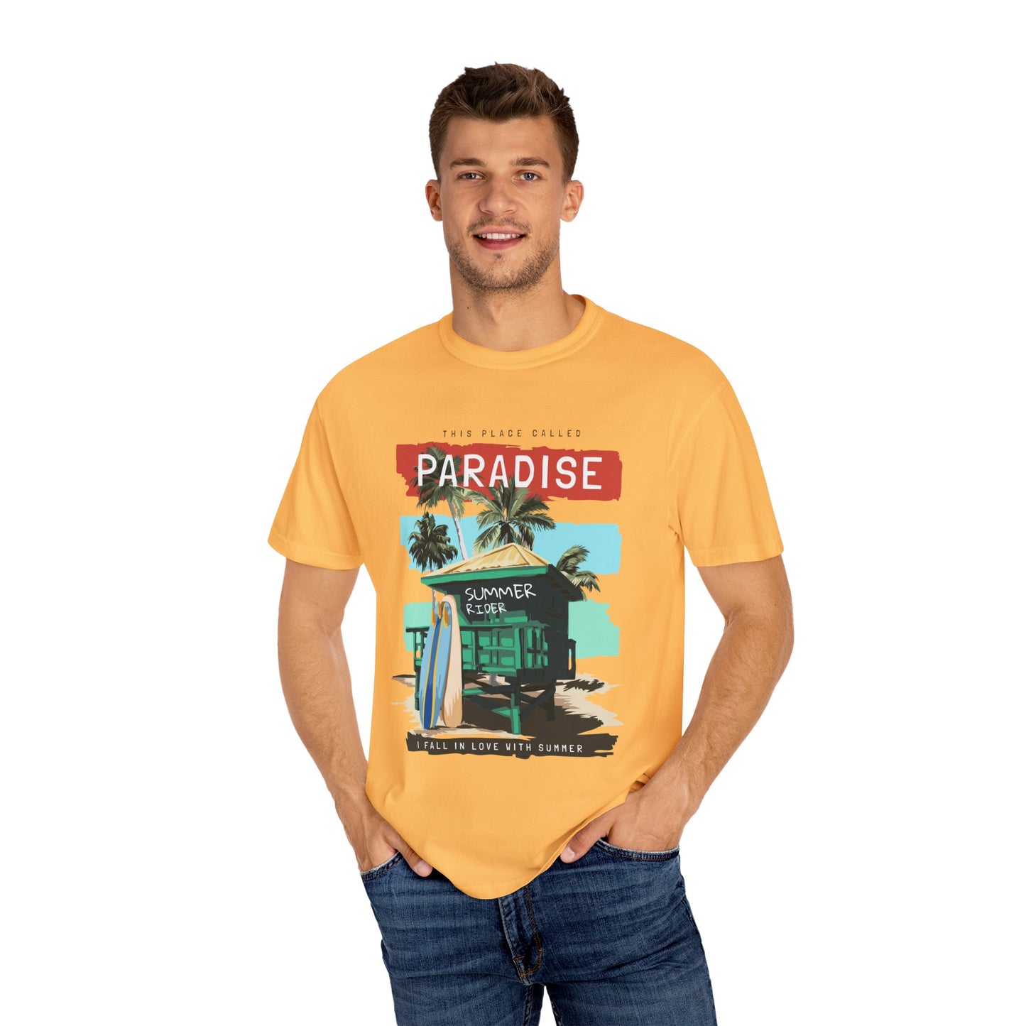 This Place Called Paradise Summer Shirt, Relaxed Beach Vibe, Perfect for Summer Events, Gift for Beach Lovers, Casual Wear, Vacation Apparel