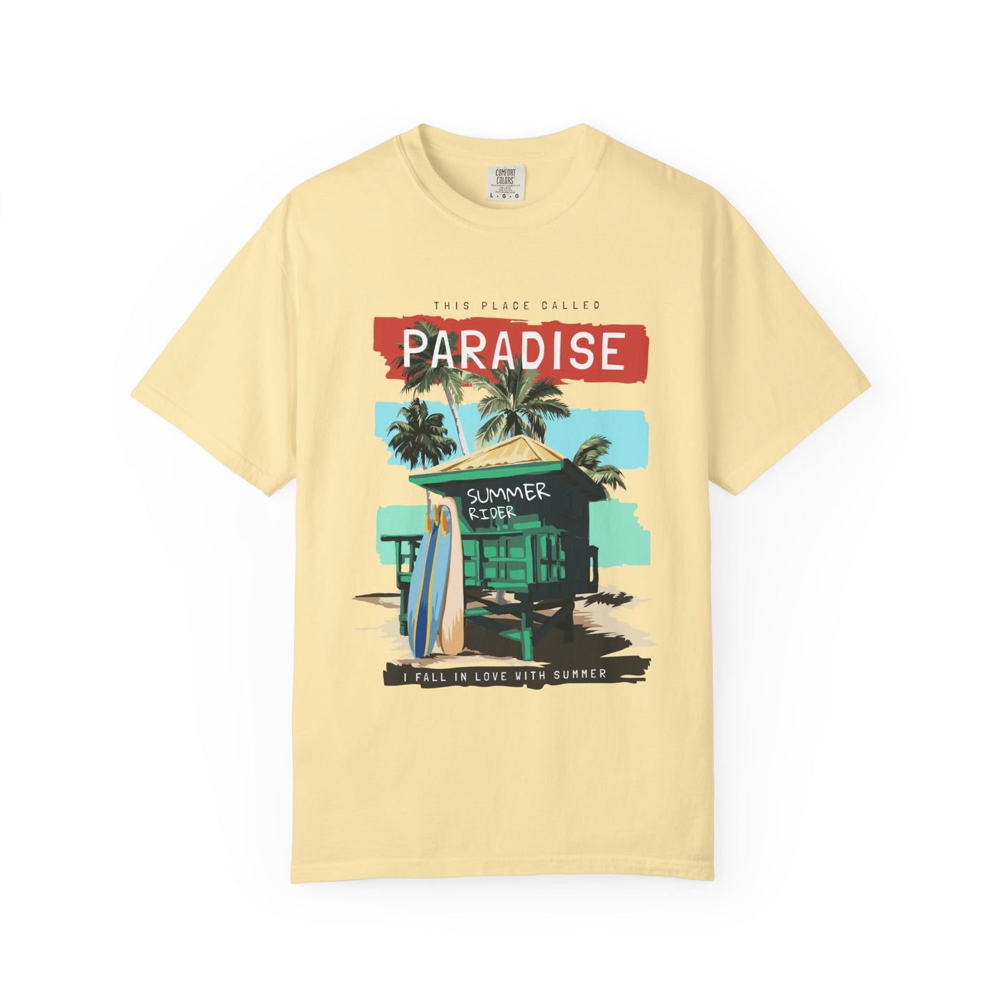 This Place Called Paradise Summer Shirt, Relaxed Beach Vibe, Perfect for Summer Events, Gift for Beach Lovers, Casual Wear, Vacation Apparel