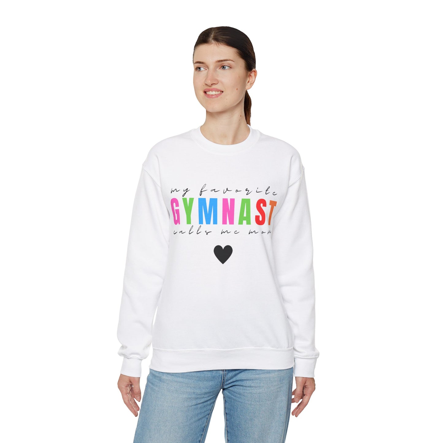 My Favorite Gymnast Calls Me Mom Crewneck Sweatshirt