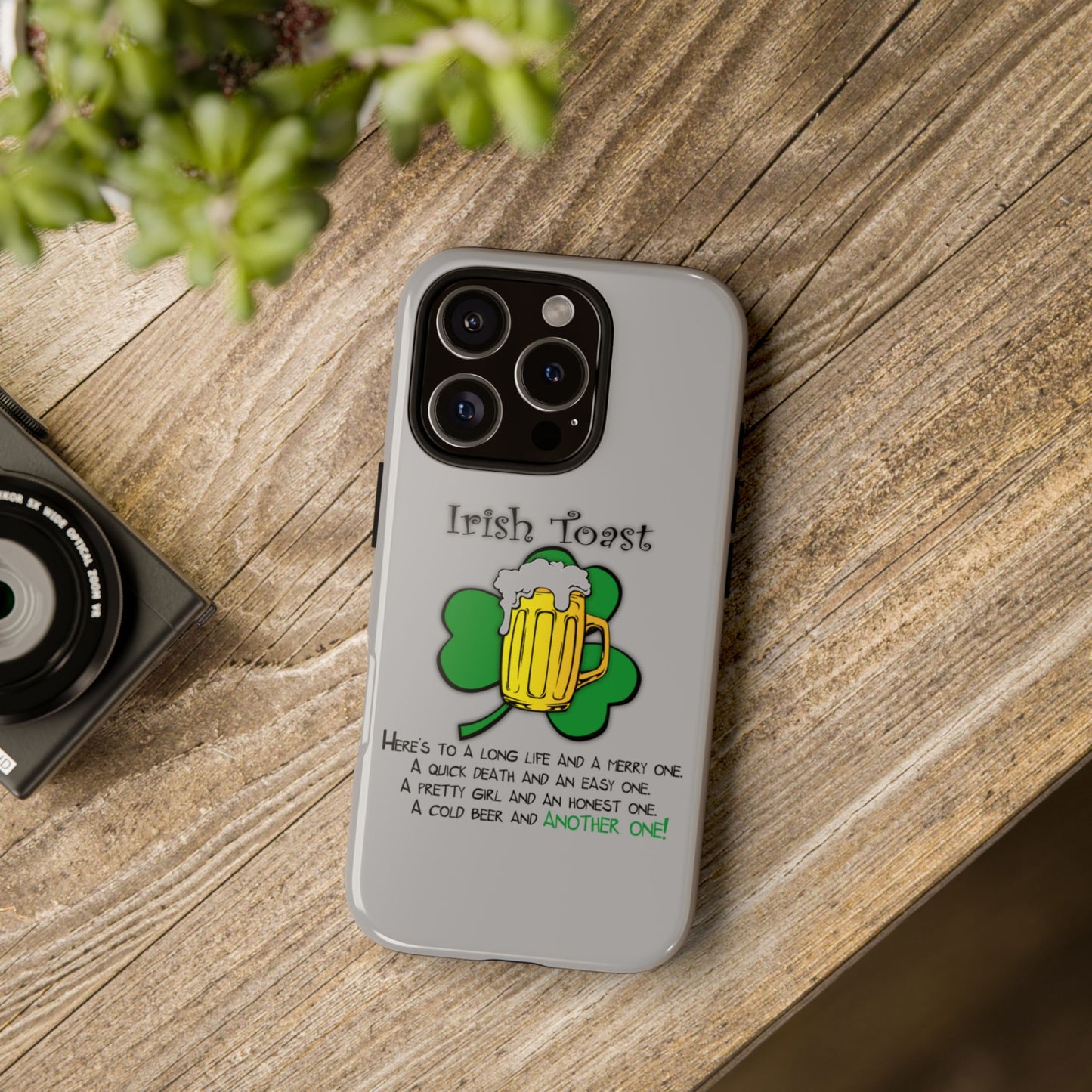 Irish Toast Beer Mug Phone Case - Tough, Fun, St. Patrick's Day Gift