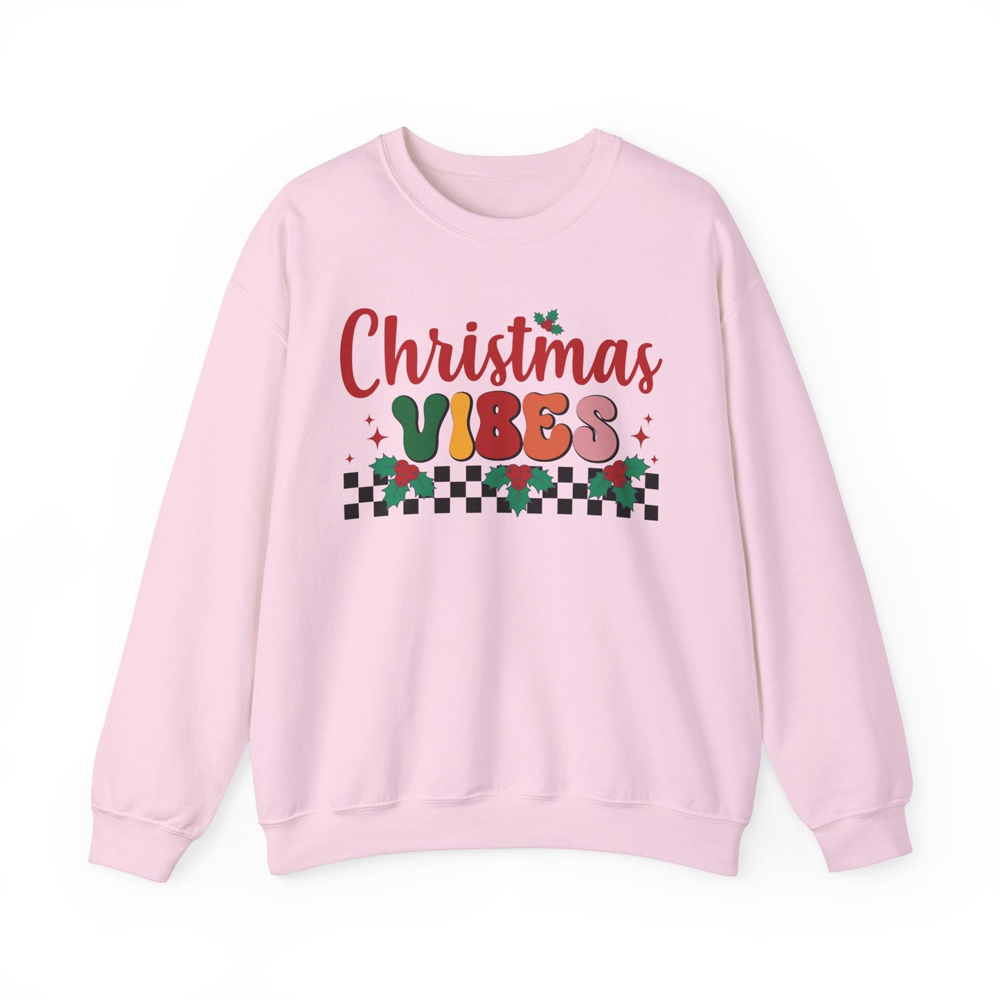 Christmas Vibes Holiday Crewneck Sweatshirt