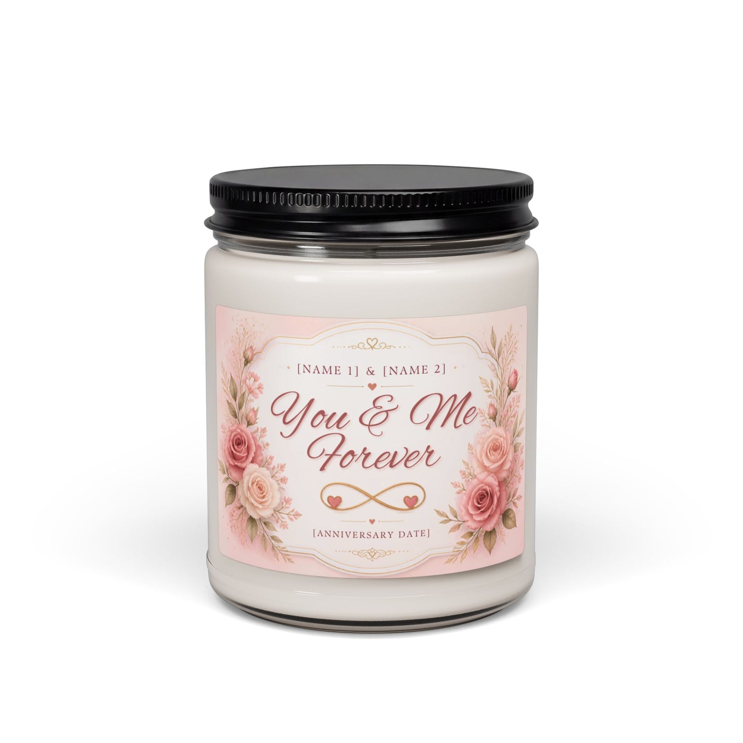 Personalized “You & Me Forever” Scented Soy Candle, 9oz