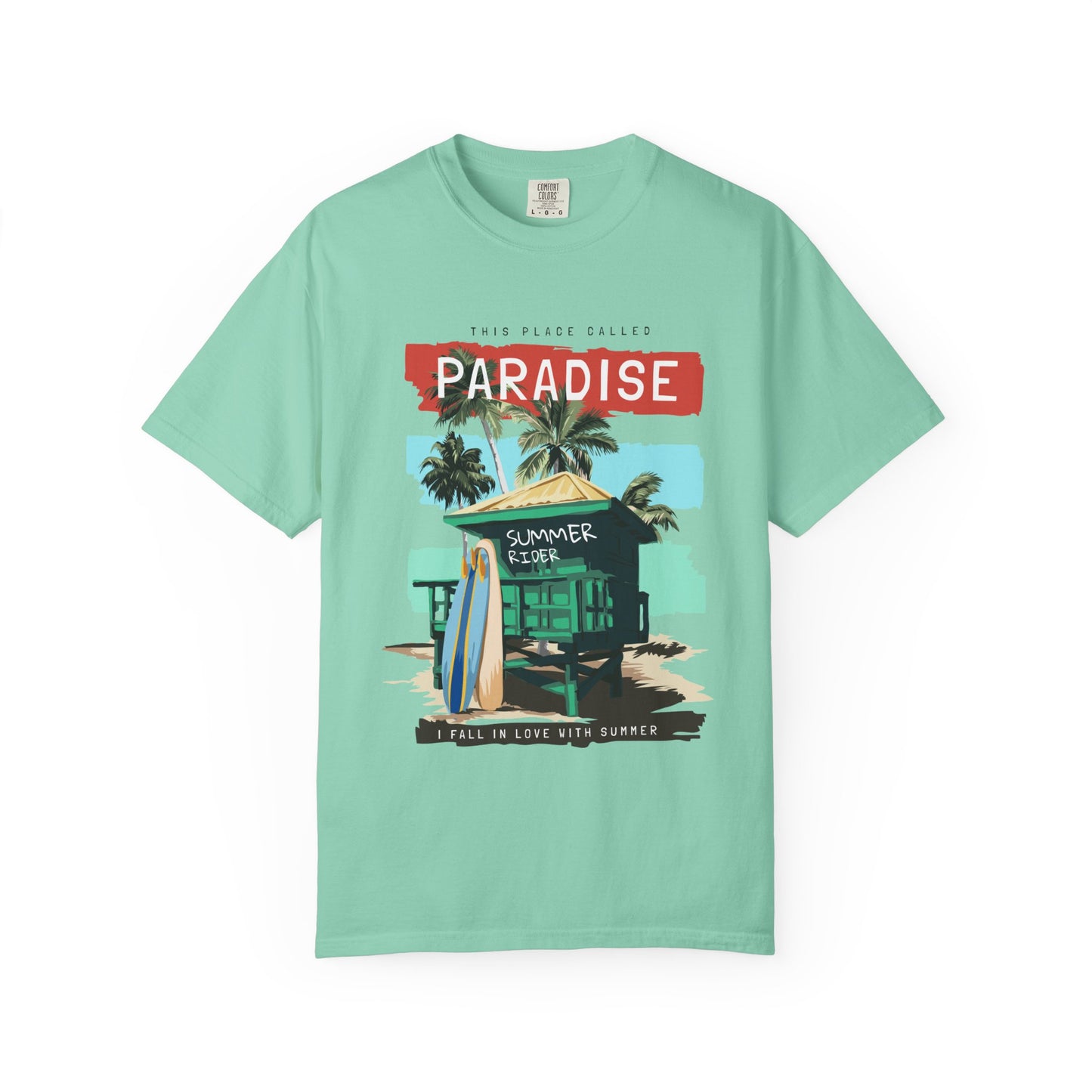 This Place Called Paradise Summer Shirt, Relaxed Beach Vibe, Perfect for Summer Events, Gift for Beach Lovers, Casual Wear, Vacation Apparel