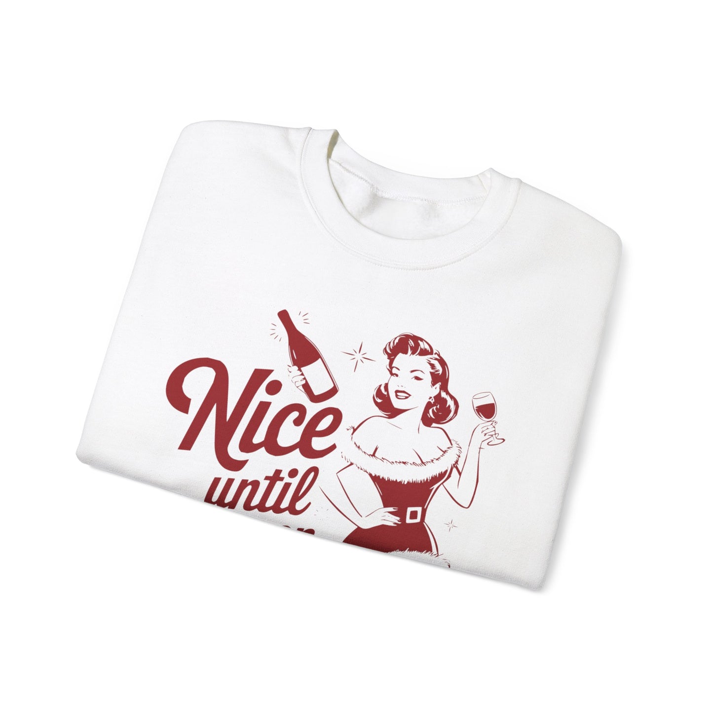 Nice Until Proven Naughty Unisex Heavy Blend™ Crewneck Sweatshirt