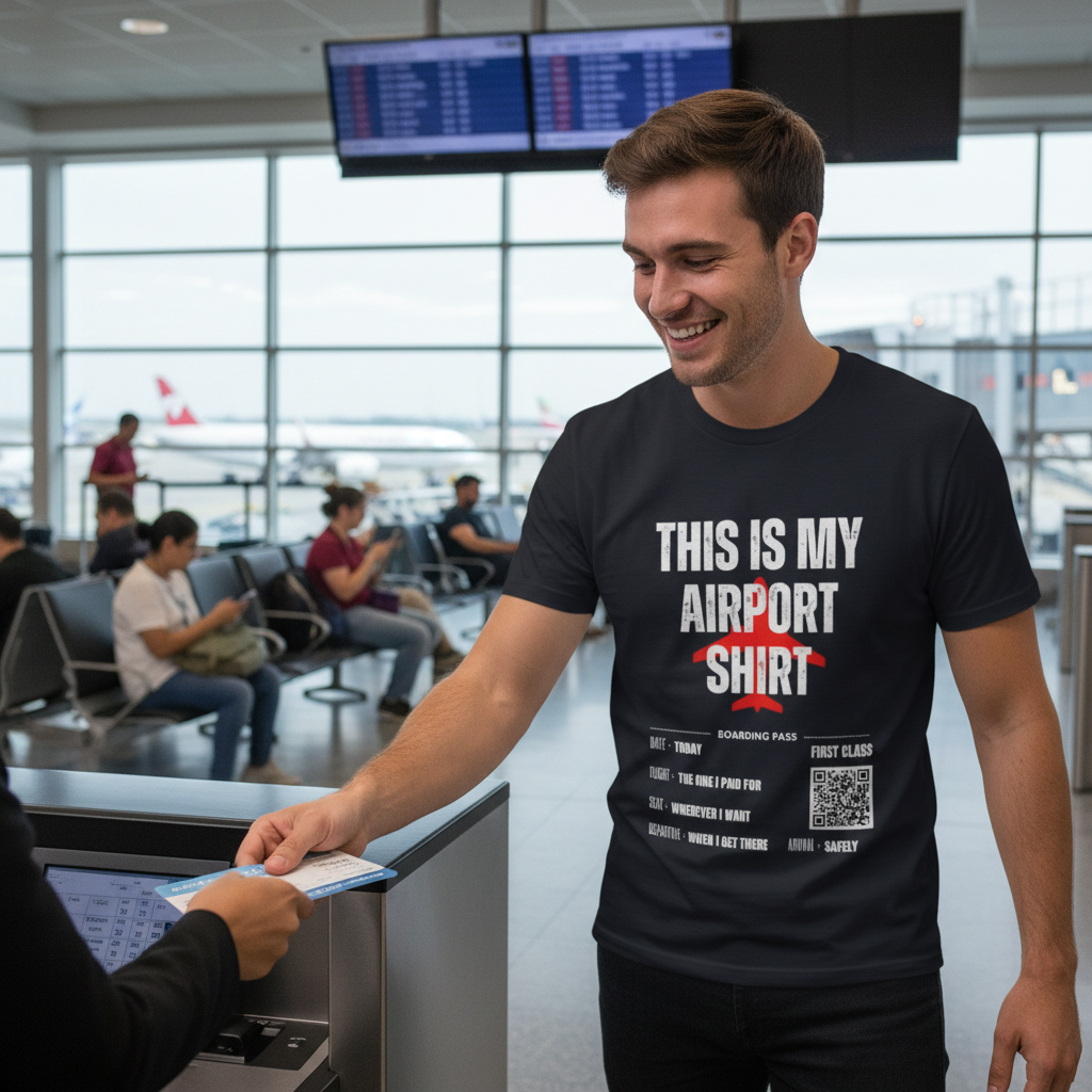 This Is My Airport Shirt Unisex Classic Tee Black