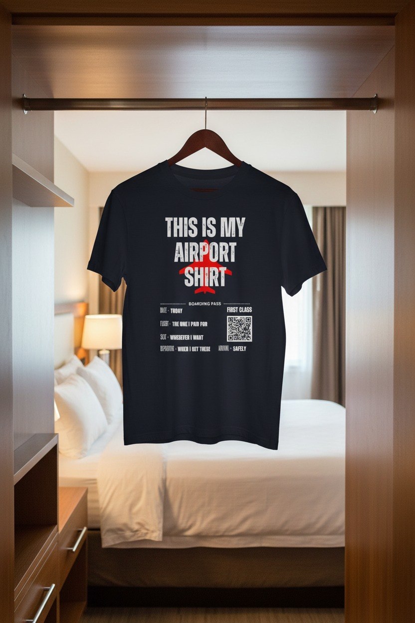 This Is My Airport Shirt Unisex Classic Tee Black