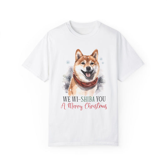 We Wi-Shiba You A Merry Christmas Holiday T-shirt