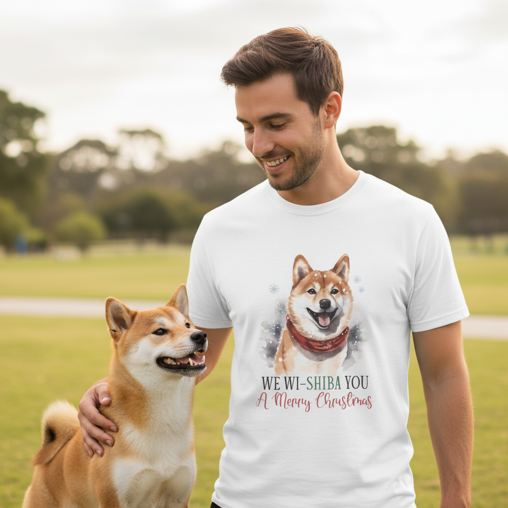 We Wi-Shiba You A Merry Christmas Holiday T-shirt