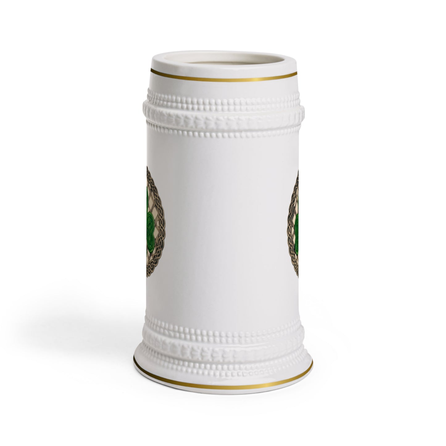 St. Patrick's Day Beer Stein Mug - Celtic Knot Design