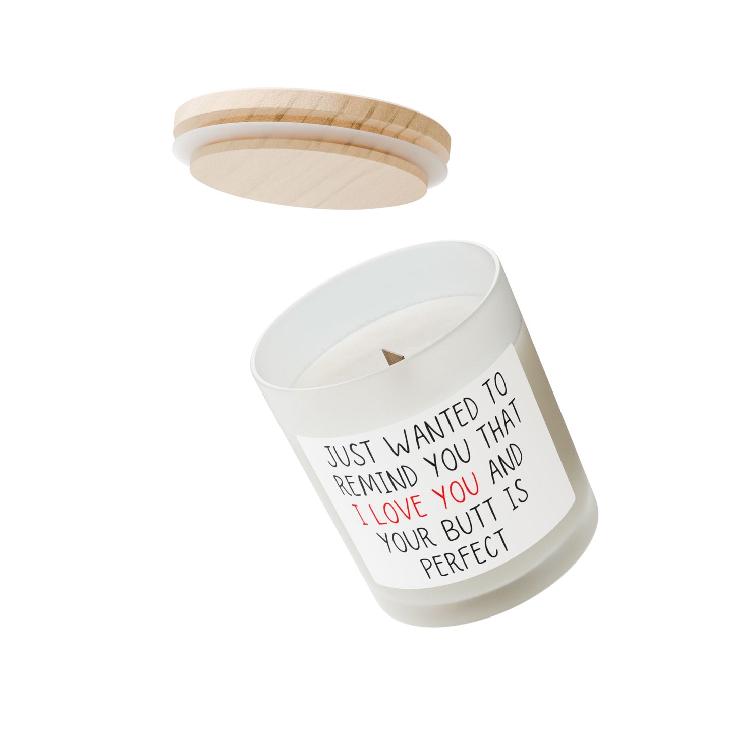 Just A Little Reminder Frosted Glass Candle, 11oz