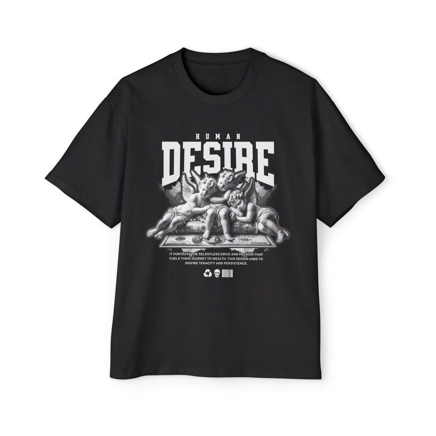 Human Desire Graphic Men's Heavy Oversized Tee